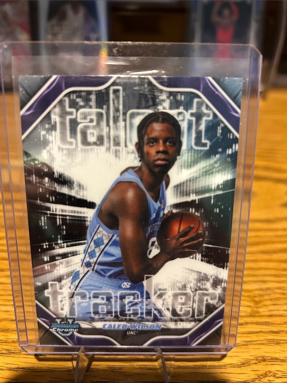Caleb Wilson Topps Bowman Chrome U Talent Tracker
